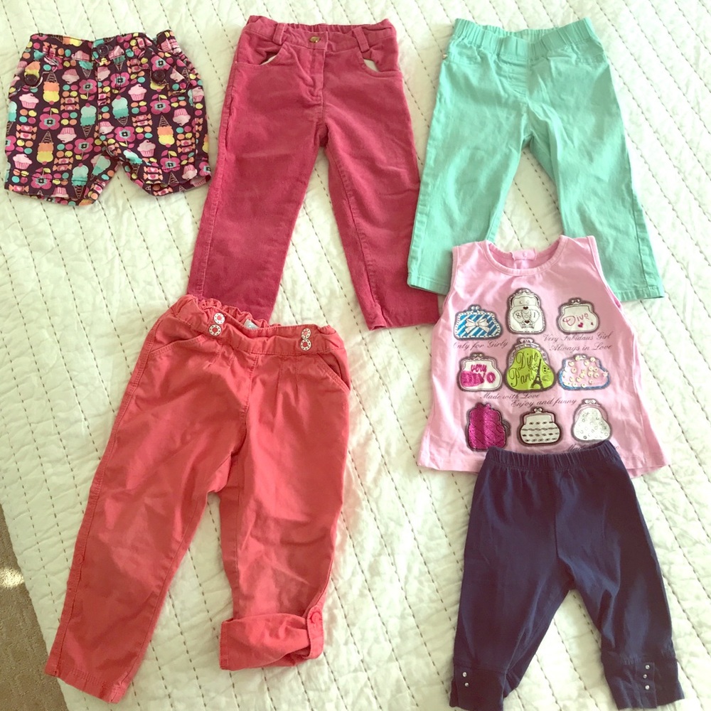 Girl pants, shorts capris, outfit